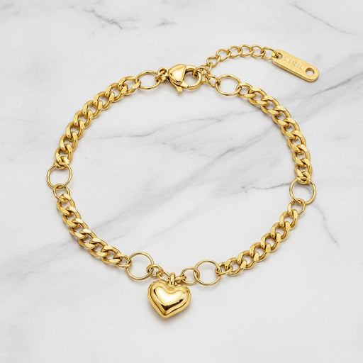 Heartlock Charm Bracelet