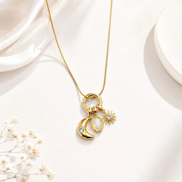Charm Cluster Necklace