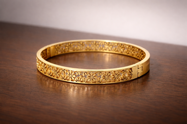 Bracelet with GOLD plated design