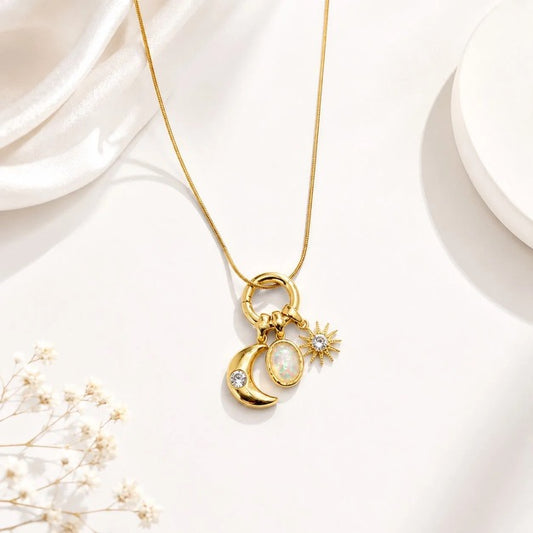 Charm Cluster Necklace