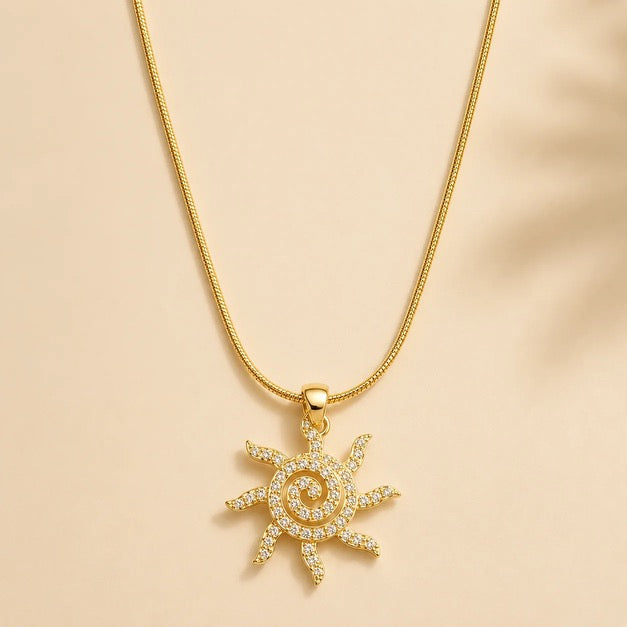 Sunburst Pendant Necklace