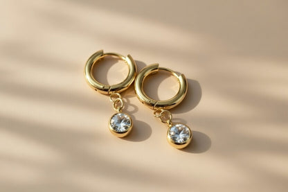 Ribbed Texture Elegant Hoop Earrings