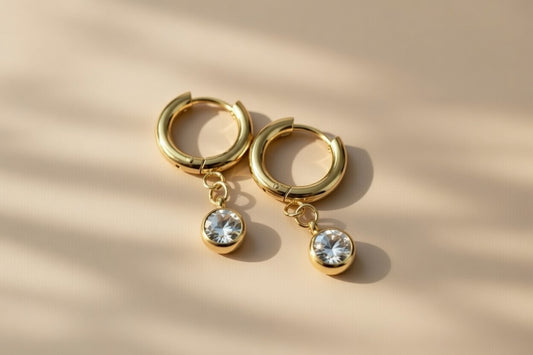 Ribbed Texture Elegant Hoop Earrings